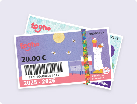 fpoho Benefitná poukážka a pod ňou je v pozadí fpoho Stravenka