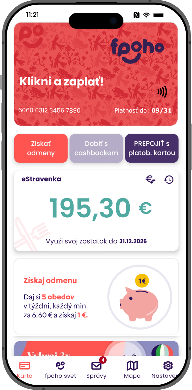 Mobil iPhone s fpoho appkou pripravenou na platbu.